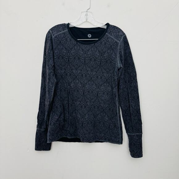 Marmot Gray And Black Reversible Base Layer Top Women’s Size M/L - Picture 1 of 8